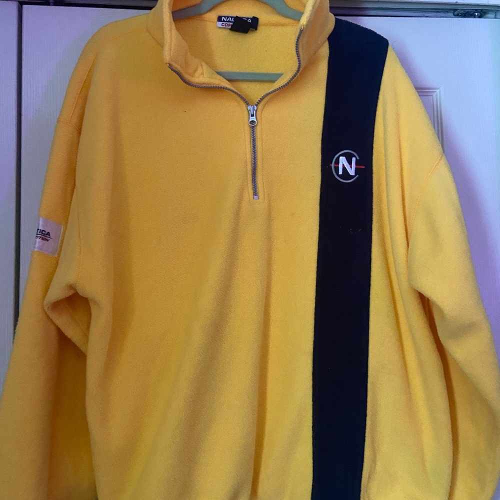 Vintage! 90s nautica half zip fleece